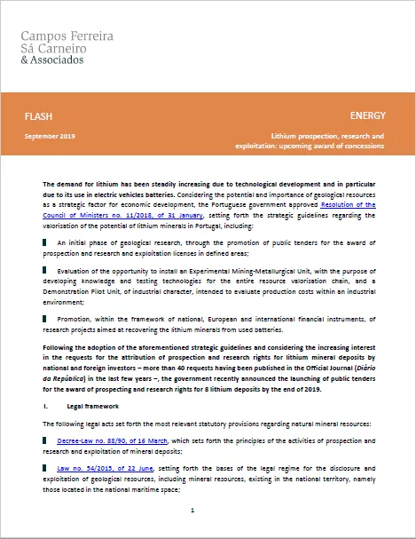 Lithium prospection