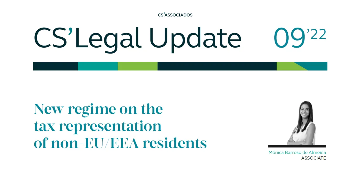 New regime on the tax representation of non EU/EEA residents