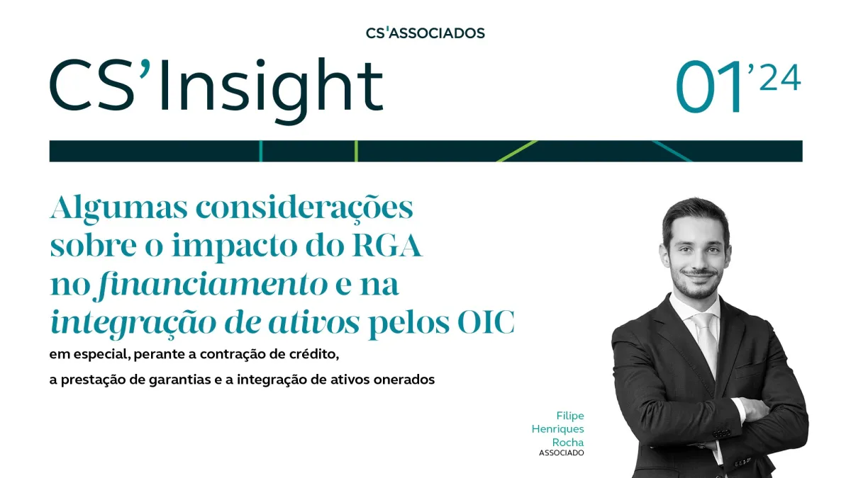 Algumas considerações sobre o impacto do RGA no financiamento e na integração de ativos pelos OIC 