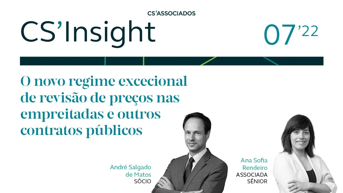 O novo regime excecional de revisão de preços nas empreitadas e outros contratos públicos