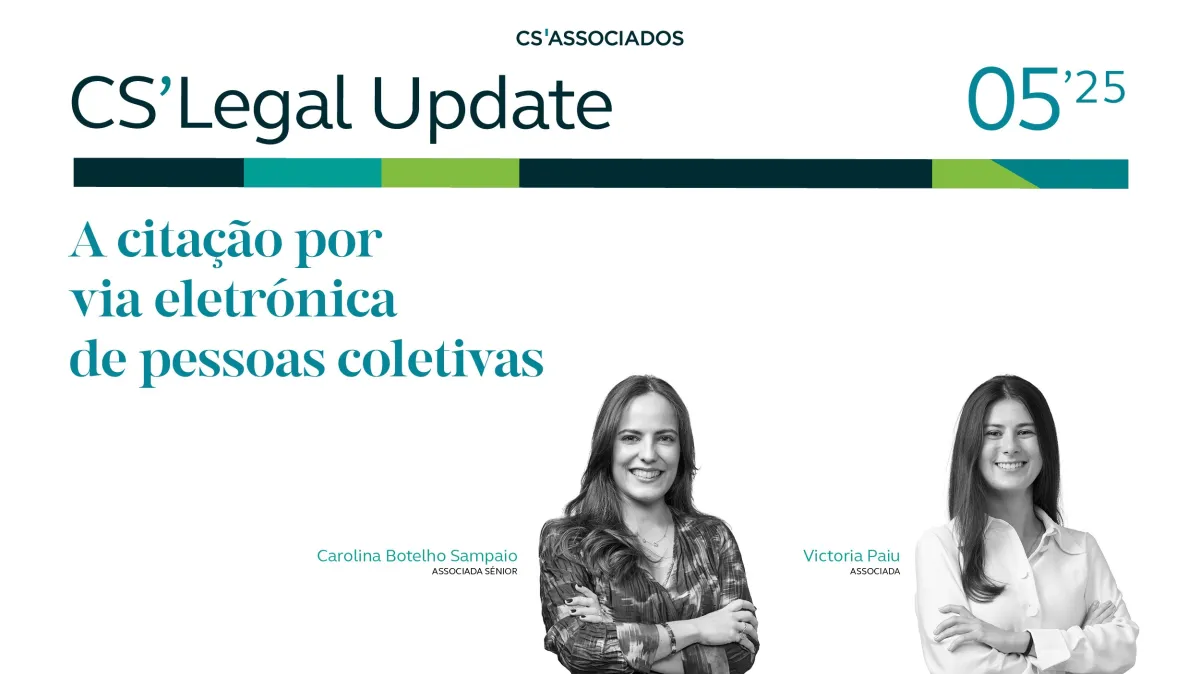 A citação por via eletrónica de pessoas coletivas